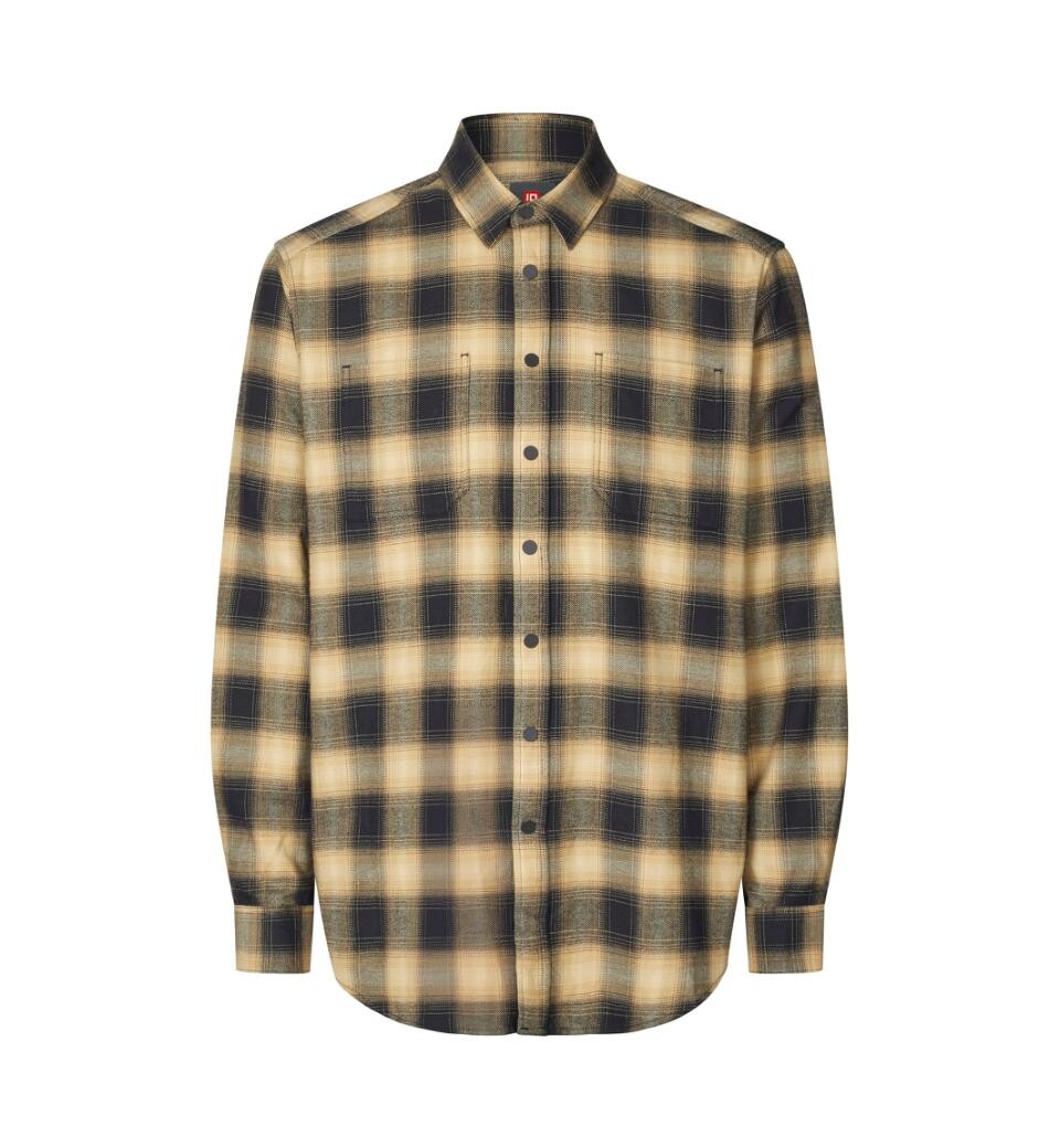 ID Seven Seas Flannel Skjorte (Sand, 3XL)