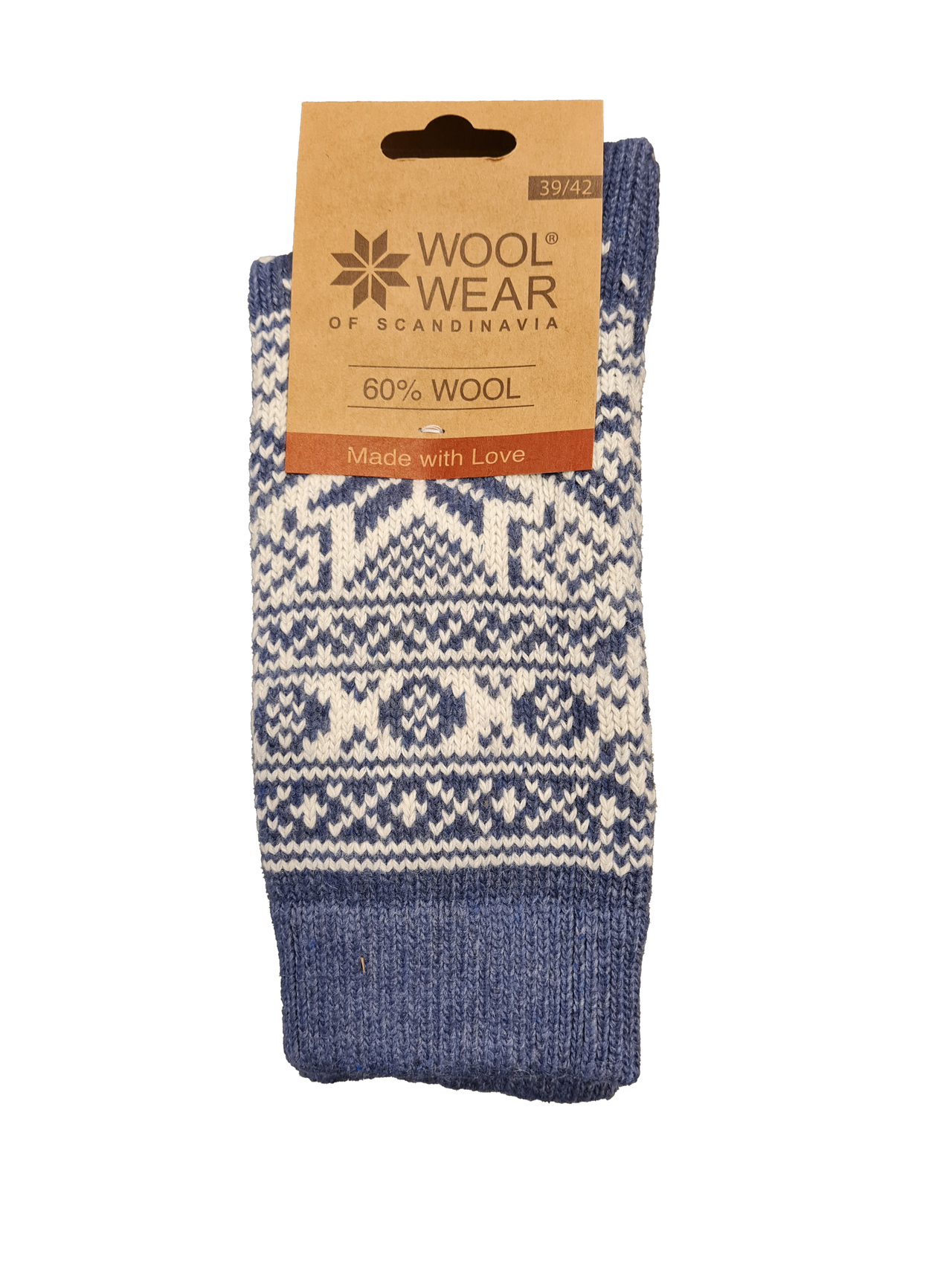 Se Wool Wear Uldsokker 60% (Lys Blå, 43/46) hos Specialbutikken