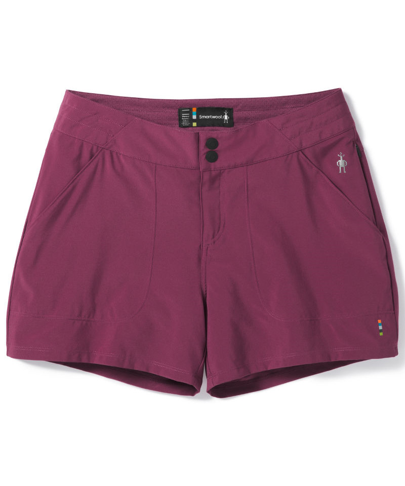 Se Smartwool Women's Merino Sport Hike shorts (Sangria, XL) hos Specialbutikken