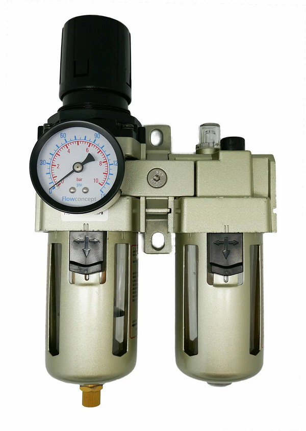 Filterregulator M/Smøreapperat 1/2" 0-10 BAR