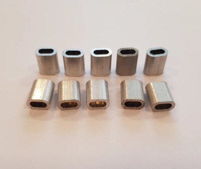 10 Stk Alu Wirelåse 4,0 mm