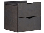 2 Schubladen KNOX aus Holzwerkstoff in beton