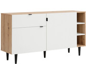 2-trg. Sideboard LAHANA in eiche/weiß, Breite 140 cm
