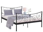 Metallbett ROSE 180x200 cm in schwarz