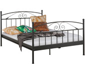 Metallbett FLORENZ 140x200 cm in schwarz, *Sonderartikel