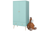 2-trg. Kleiderschrank GIGI mit Schublade in mint, 160 cm