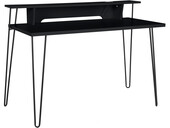 Schreibtisch NABIL mit Ladestation in schwarz, Breite 115 cm