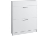 Schuhschrank BALAN 2 Klappen+1 Fach in weiß, Breite 75 cm
