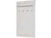 Wandgarderobe MAISY aus Kiefer massiv in weiß lasiert