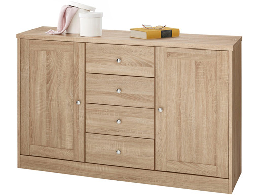 2-trg. Sideboard HELMA in eichefarben, Breite 120 cm