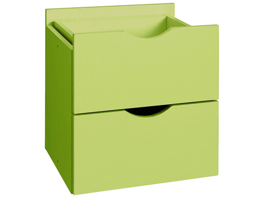 2 Schubladen KNOX aus Holzwerkstoff in grün