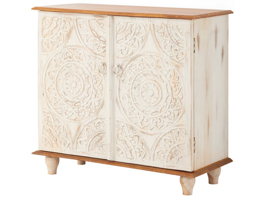 2-trg. Sideboard TIARA mit Schnitzereien, Breite 95 cm