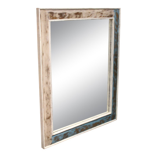 Spiegel SCARA aus Massivholz in creme