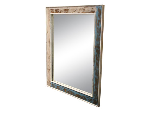Spiegel SCARA aus Massivholz in creme