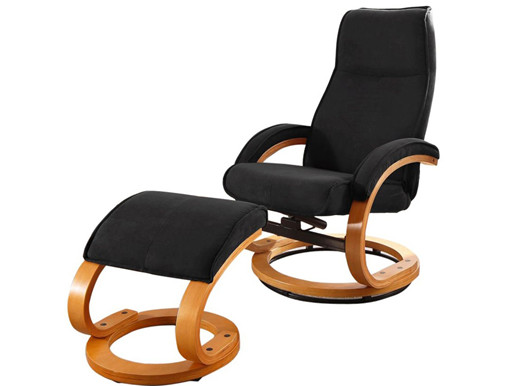 Relaxsessel PAM aus Microfaser in schwarz