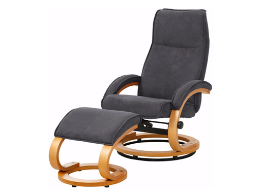 Relaxsessel PAM aus Microfaser in grau
