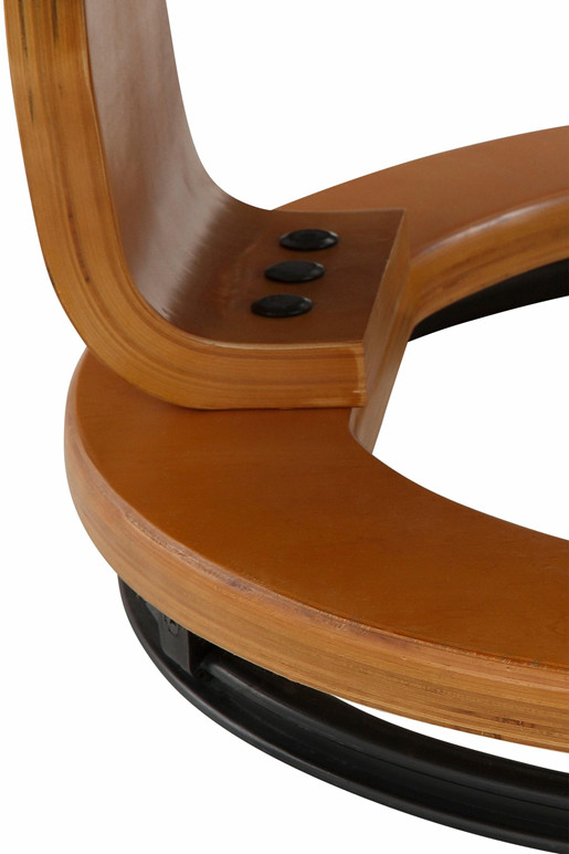 Relaxsessel ARDIN aus Microfaser in Schwarz mit Hocker