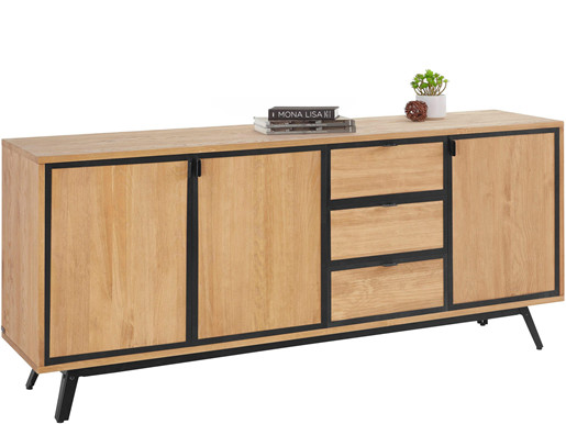 3-trg. Sideboard MONTANA Kiefer mit Magnetverschluss