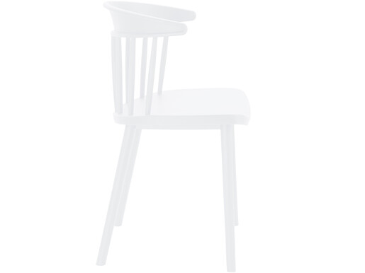 2er-Set Stühle GILL aus Kunststoff in weiß