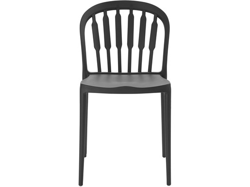 2er-Set Stühle LAERKE aus Kunststoff in schwarz