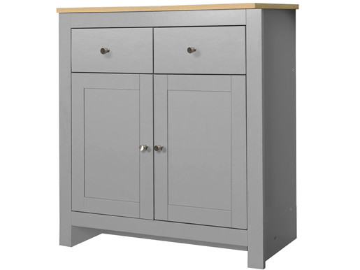 2-trg. Sideboard EMILY mit 2 Schubladen in grau/eichefarben