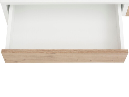 Schminktisch ASTRID mit 2 Schubladen in weiß/eiche, 115 cm