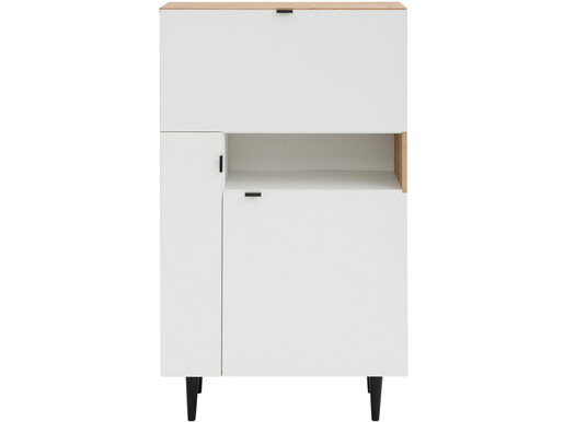 Highboard LAHANA in eiche/weiß Moderner Landhaus Stil