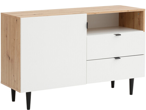 1-trg. Sideboard LAHANA in eiche/weiß, Breite 120 cm