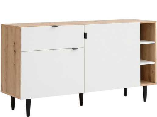 2-trg. Sideboard LAHANA in eiche/weiß, Breite 140 cm