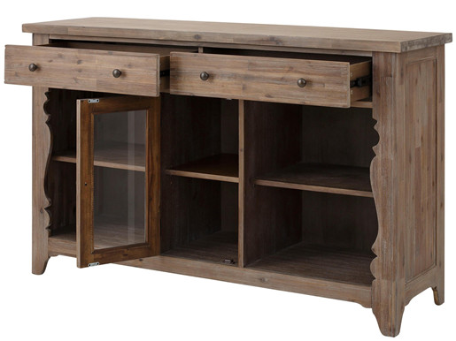 Sideboard MADELAINE aus Akazienholz im Landhausstil