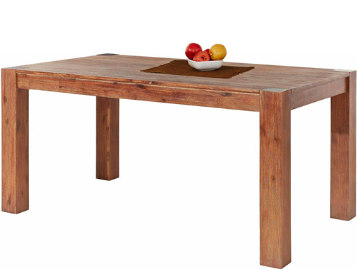 Esstisch MONO 160x90 cm Akazie in dunkelbraun gebürstet