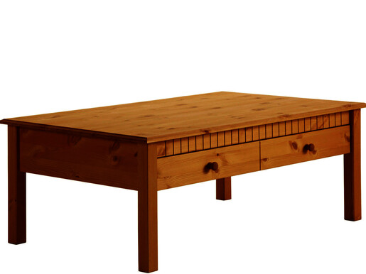 Couchtisch LENE aus Kiefer masiv in kirschbaumfarben, 110 cm
