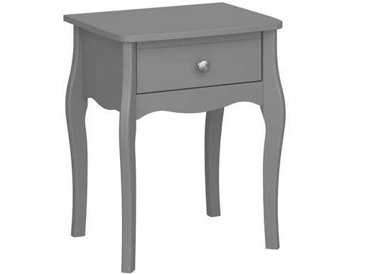 Nachttisch BAROQUE 1 Schublade MDF in grau