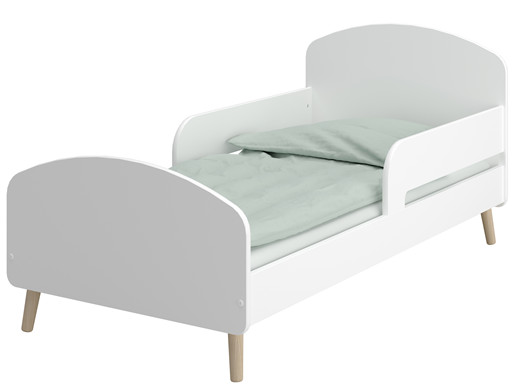 Kinderbett GIGI im skandinavischen Design weiß, 70x140 cm