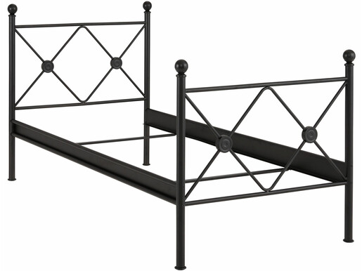 Metallbett MASIE 90x200 cm in schwarz