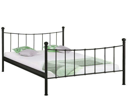 Metallbett MASIE 180x200 cm in schwarz lackiert