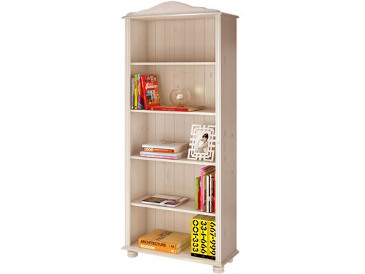 Bücherregal JASMIN 180 cm aus Kiefer massiv in weiß