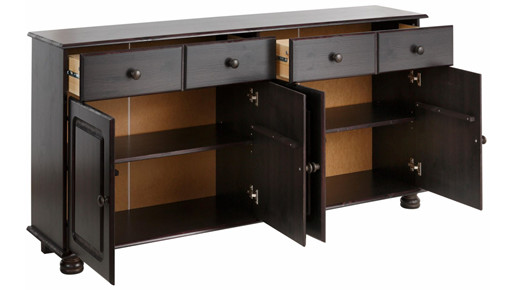 4-trg. Sideboard ANNETTE aus Kiefer massiv in havana