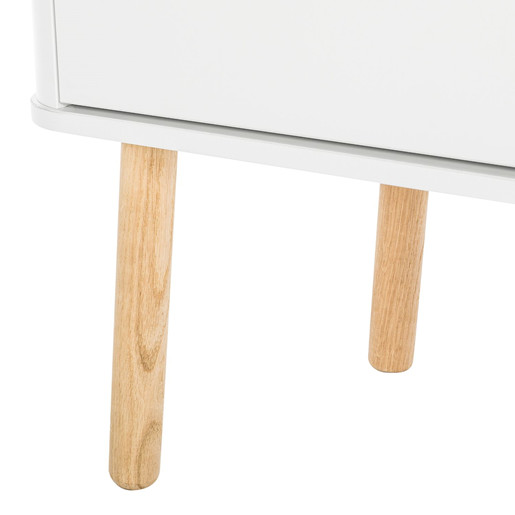 2-trg. Sideboard PANDORA in weiß im Skandinavischen Design