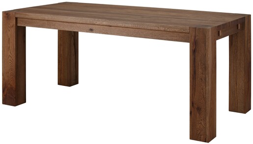 Esszimmertisch MAJA aus Wildeiche massiv in smoked, 180 cm