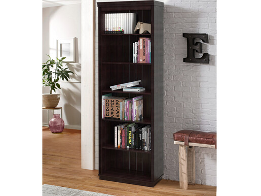 Bücher ANITA Büro mit je 6 Fächer Aus Kiefer massiv in Landhausstil 74x223cm  havana lackiert
