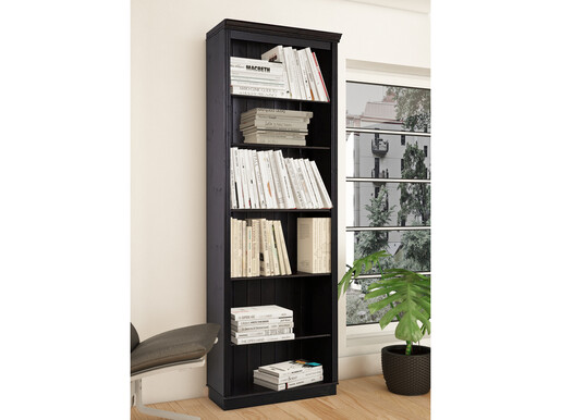 Bücher ANITA Büro mit je 6 Fächer Aus Kiefer massiv in Landhausstil 74x223cm  havana lackiert