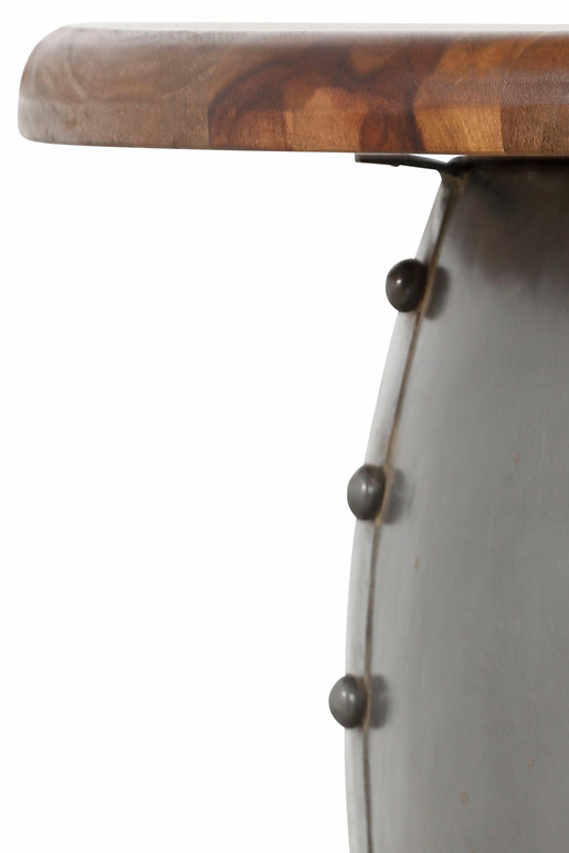 Moderner Couchtisch SWAN aus Massivholz und Metall
