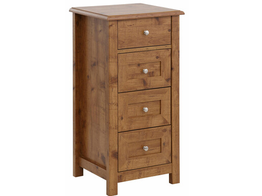 Kommode ALISA mit 4 Schubkästen aus MDF in Pacific Eiche