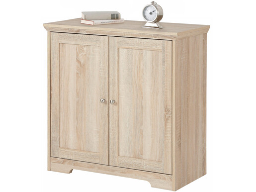 2-trg. Sideboard NELE aus MDF in eichefarben, 80 cm breit