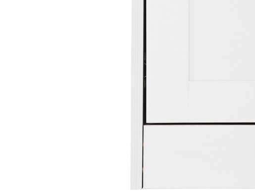 2-trg. Sideboard NELE aus MDF in weiß/eiche, Breite 80 cm