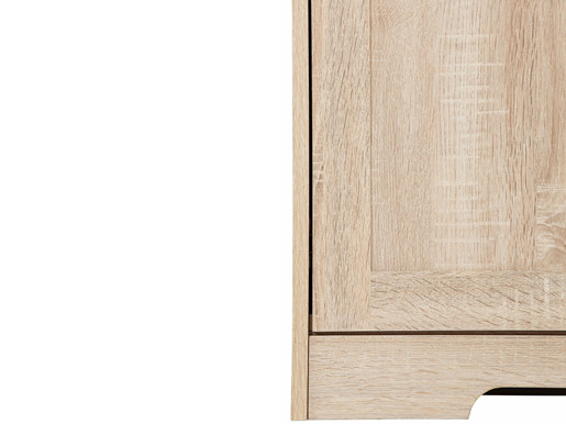 Highboard NELE aus MDF in eichefarben mit 2 Glastüren