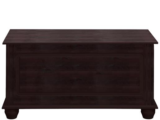 Truhenbank FOTINA aus Kiefer massiv in havana lackiert