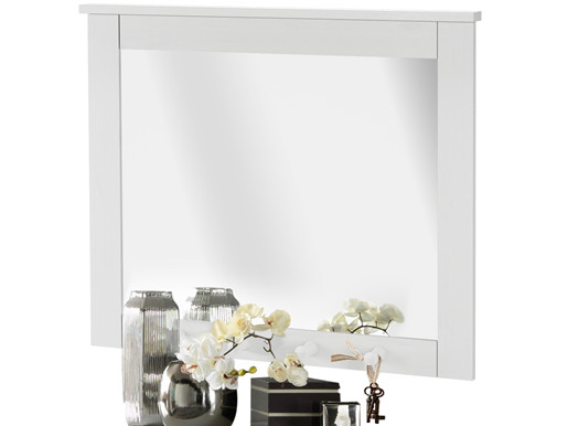 Spiegel GRETA aus Kiefer massiv in weiß lackiert
