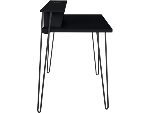Schreibtisch NABIL mit Ladestation in schwarz, Breite 115 cm